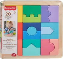 Bloco de Encaixe de Madeira Fisher-Price - HXT95