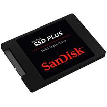 SSD de 480GB Sandisk Plus SDSSDA-480G-G26 535 MB/s de Leitura - Preto