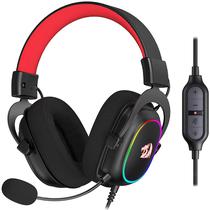 Headset Gaming Redragon Zeus X H510-RGB 7.1 com USB para PC/PS4 - Preto/Vermelho