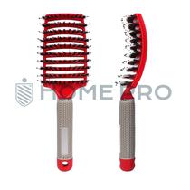 Escova de Pentear Cabelo e Desembaracar Raquete Profissional - Vermelho