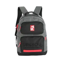 Mochila UP4YOU MS49211UP-CZ Gris/Negro