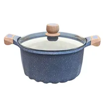 Panela Jio Antiadherente Cinza 24CM com Tampa