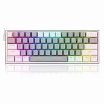 Redragon Teclado Fizz K617-R Rainbow White/Gray