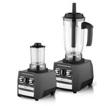 Liquidificador Eletrico Raf Blender R.2847B 2 Em 1 / 2.8 Litros / 0.8 Litros / 500W / 15 Velocidades + Pulsar / 220-240V ~ 50/ 60HZ - Preto