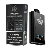 Pod Descartável Sex Addict Black S280 Green Apple 28.000 Puffs