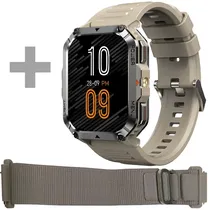 Relogio Blackview W70 Pro com Bluetooth - Bege + Pulseira