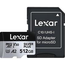 Memoria Micro SD Lexar Professional Silver Plus 205-150MB/s C10 512 GB (LMSSIPL512G-Bnanu)