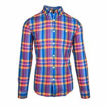 Camisa Tommy Hilfiger Masculino C8878A7761-422 M Azul Xadrez