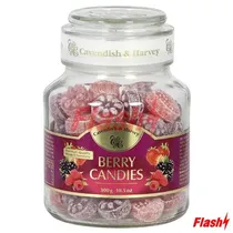Bala Cavendish Berry Embalagem Vidrio 300G