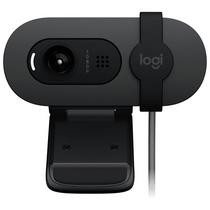 Webcam Logitech Brio 105, 1080P Full HD, USB, C/Microfone, 960-001591, Cinza