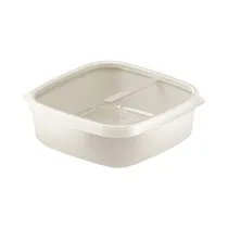 Táper Cuadrado Tramontina Mixcolor 25462/030 1.1L Crema