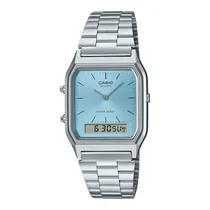 Relogio Unissex Combinado Casio AQ-230A-2A1 Prateado