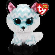 TY Peluches TY Beanie Boos Atlas Lobo Aqua Mediano Tela Poliester 3 Anos + Multicolor