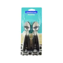 Kit de Cucharas para Té Tramontina 23367-900 Ipanema Negro 12 Piezas