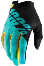 Luva para Moto 100% Itrack Gloves L 10015-215-11 - Black/Aqua