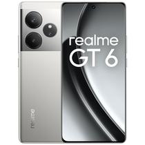 Smartphone Realme GT 6 RMX3851 NFC Dual Sim 512GB/16GB Ram de 6.78" 50+50+8MP/32MP - Silver Fluid (Anatel)