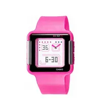 Relógio Casio LCF-20-4C Quadrado Rosa Escuro