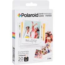 Papel Fotográfico Polaroid POLZL3X420 para Pop Instant - 20 Unidades