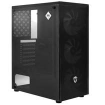 Gabinete Gamer Satellite 1301K ATX / 3 Cooler / RGB - Preto