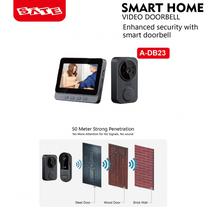 Interfone Sate A-DB23 Smart Home Preto