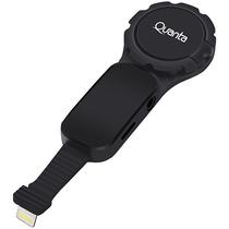 Adaptador 4 Em 1 Lightning Quanta QTAPI41 com Anel - Preto