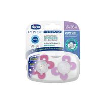 Chicco Nursery Chupete Comfort Lumi Rosa Sil. 16-36M 2 Un. Detalles En El Producto 16-36M Rosa