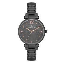 Relógio Analógico Feminino Daniel Klein DK.1.12751-6 Premium Ladies / Pulseira de Aço Inoxidável - Preto
