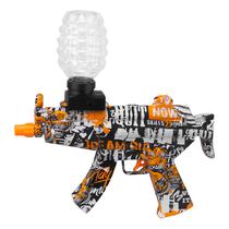 Brinquedo Arma de Gel MP5 M01-C - Recarregavel - Preto/Laranja