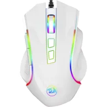 Mouse Gamer Redragon Griffin M607 USB - Branco
