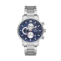 Relógio Analógico Masculino Daniel Klein Exclusive DK.1.12602-3 - Prata/Azul