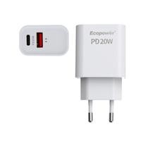 Carregador Ecopower EP-7026 2USB-C/20W - Branco