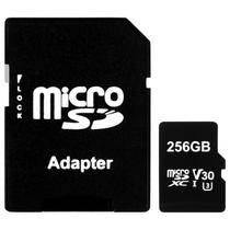 Cartao de Memoria Micro SD de 256GB Class 3 - Preto