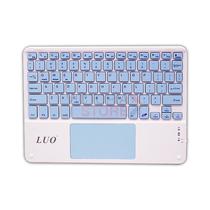 Teclado Mini Magnetico Luo LU-BT031 Slim Bluetooth 10" - Branco/Azul