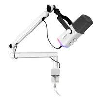 Microfone Fifine TAM8 - Kit/RGB - USB-C/XRL - Condensador Cardioide - Branco