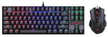 Teclado e Mouse com Fio Redragon Essentials K552RGB-Ba - Preto (Ingles)