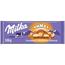 Barra de Chocolate Milka Caramelo e Avelas Inteiras - 300G