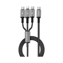Cable USB Wiwu WI-C060 USB-C 3 En 1 60W 1.2M Negro