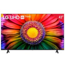 Smart TV LED de 43" LG 43UR7800 Uhd 4L com Wi-Fi/Bluetooth/Webos - Preto (Caixa Feia)