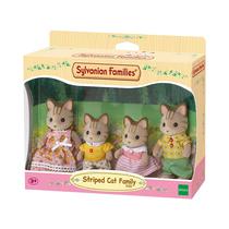 Figuras Epoch Sylvanian Families Striped Cat Family 5180