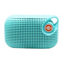 Caixa de Som / Speaker Mobile Multimedia MS-2222BT com Bluetooth / FM Radio / USB / TF / LED Color Full / Recarregavel - Cyan