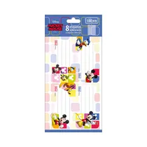 Etiquetas Adhesivas Tilibra Disney Mickey Mouse 234591 8 Unidades