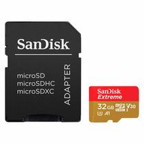 Cartao de Memoria Micro SD Sandisk Extreme 32GB 100MBS - SDSQXAF-032G-GN6MA