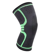 Joelheira Elástica de Nylon MWKS - Preto com Laranja