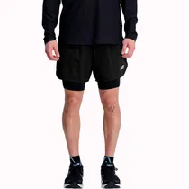 Short New Balance Masculino Q Speed 6 Inch M - Preto MS33282BK