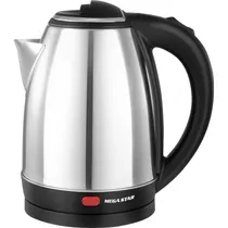 Chaleira Elétrica Mega Star TM9506 1500 W 220V - Prata/Preto 1.8L