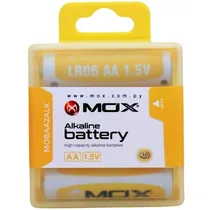 Pilha Alcalina AA Mox LR06 MOBAA2ALK 1.5V - 2 Unidades