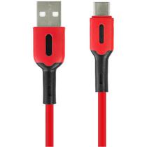 Cabo USB-C Only Gummy MOD67 1 Metro - Vermelho/Preto