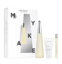 Perfume Issey Miyake Set L'Eau D'Issey Fem Perfume Edt 100 ML + Perfume 10 ML + Locion