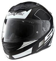 Capacete para Moto LS2 Rookie Cypress FF352 - Tamanho L (59-60) - Branco/Preto