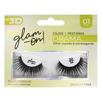 Cilios Posticos Glam-On Drama 3D/34 - 1 Par